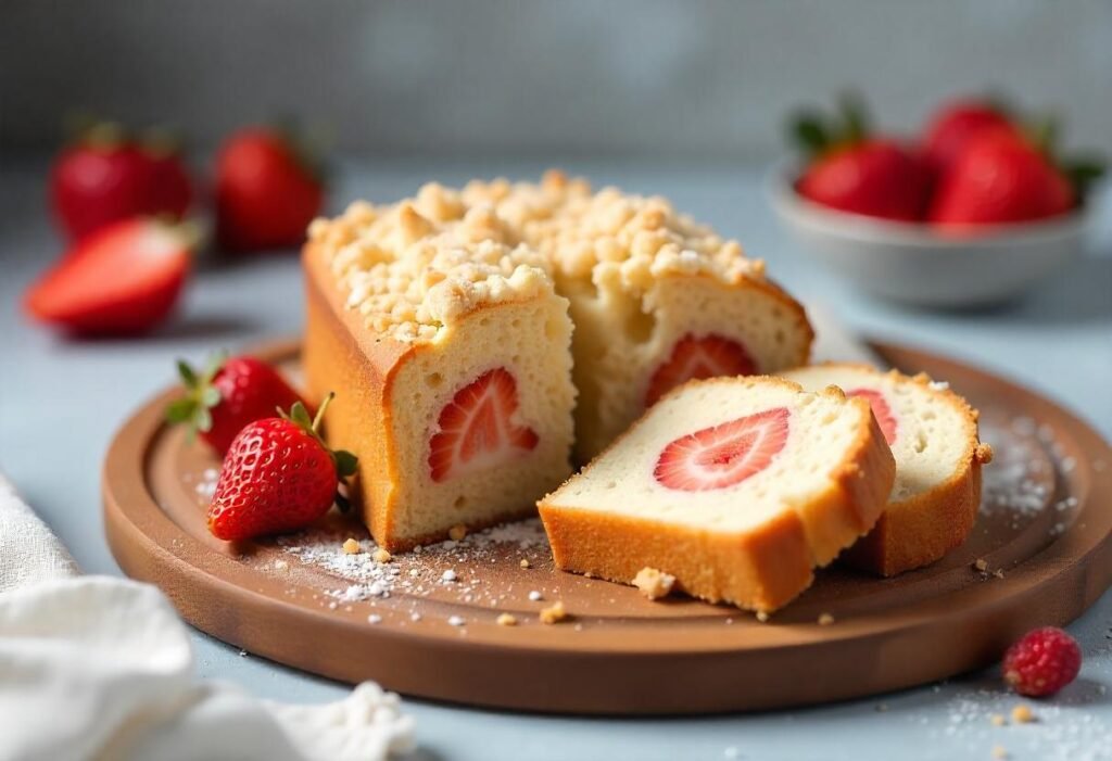 Strawberry Crunch Cake